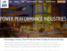 Tablet Screenshot of ppipowersystems.com